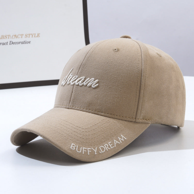 Korean Version Fashion Letter Embroidery Sun-Proof Peaked Cap-HighTouch