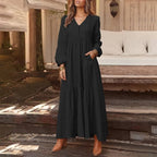 Cotton Linen Dress – Breathable Solid Color Collection-HighTouch
