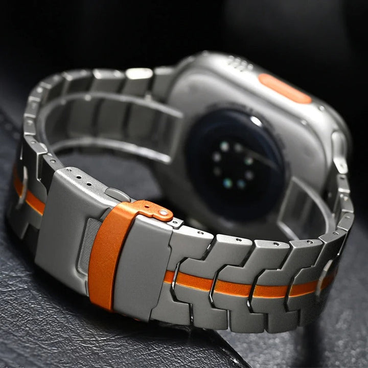 Titan Link Apple Watch Band | Adjustable Metal Strap