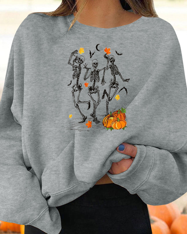 Women’s Halloween Graphic Crew Neck Sweatshirt