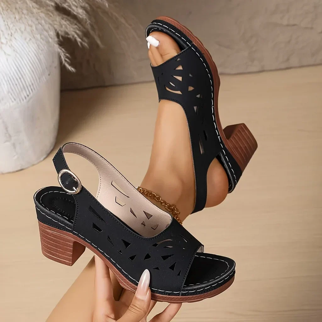 Women's Orthopedic Block Heel Sandals