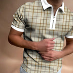 Men's Stand-Up Collar Raglan Sleeve T-Shirt-HighTouch