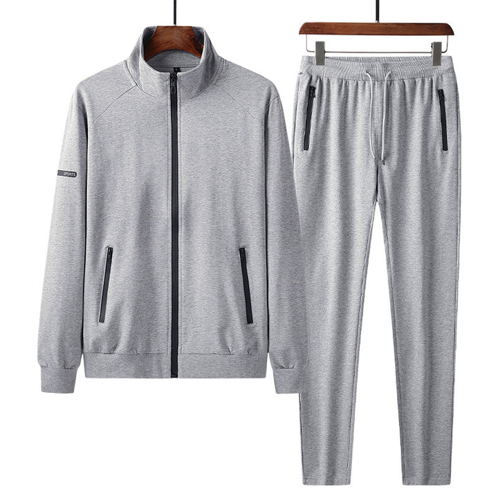 Men’s Cotton Stretch Tracksuit Set – Casual Sportswear Outfit-HighTouch