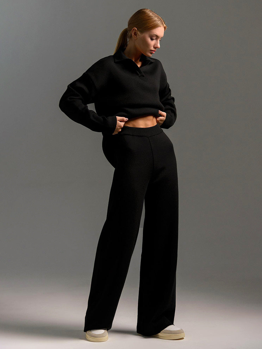 Women's Knitted Two-Piece Set-HighTouch