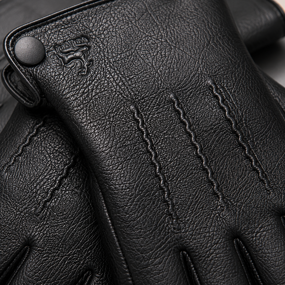 Ashford Leather Gloves - Men's Italian Leather Winter Gloves