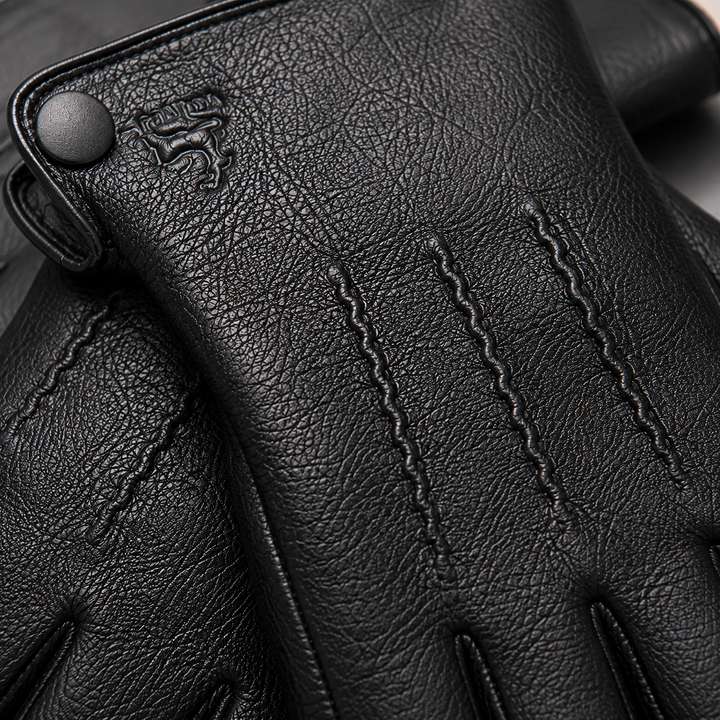 Ashford Leather Gloves - Men's Italian Leather Winter Gloves