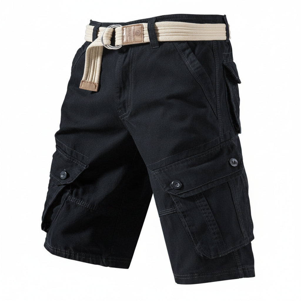 Summer Cargo Shorts With Pockets Fashion Solid Short Pants-HighTouch