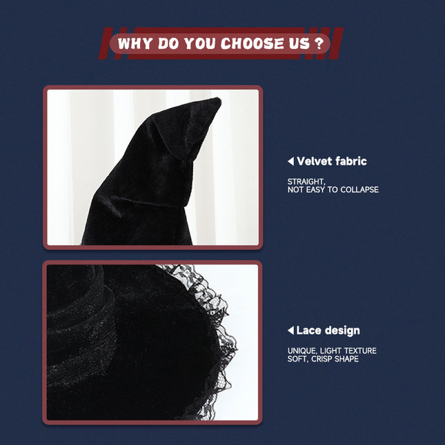 Baroque Witch Hat Costume Accessory