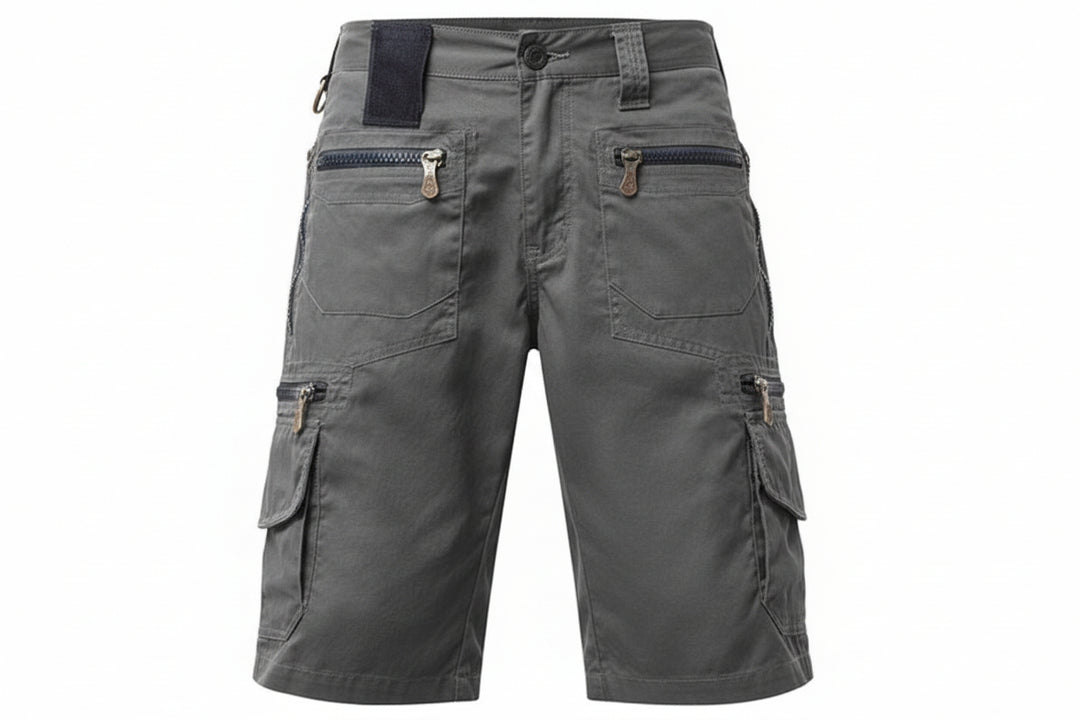 Men’s Cotton Cargo Shorts Loose Fit Multi Pocket Summer-HighTouch