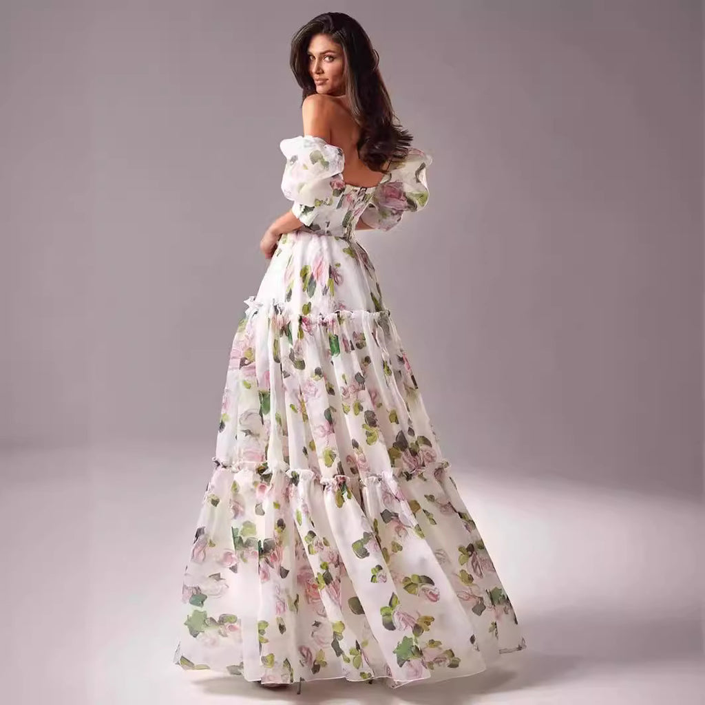 Women's Fashion Temperament Night Dew Shoulder Dress-HighTouch
