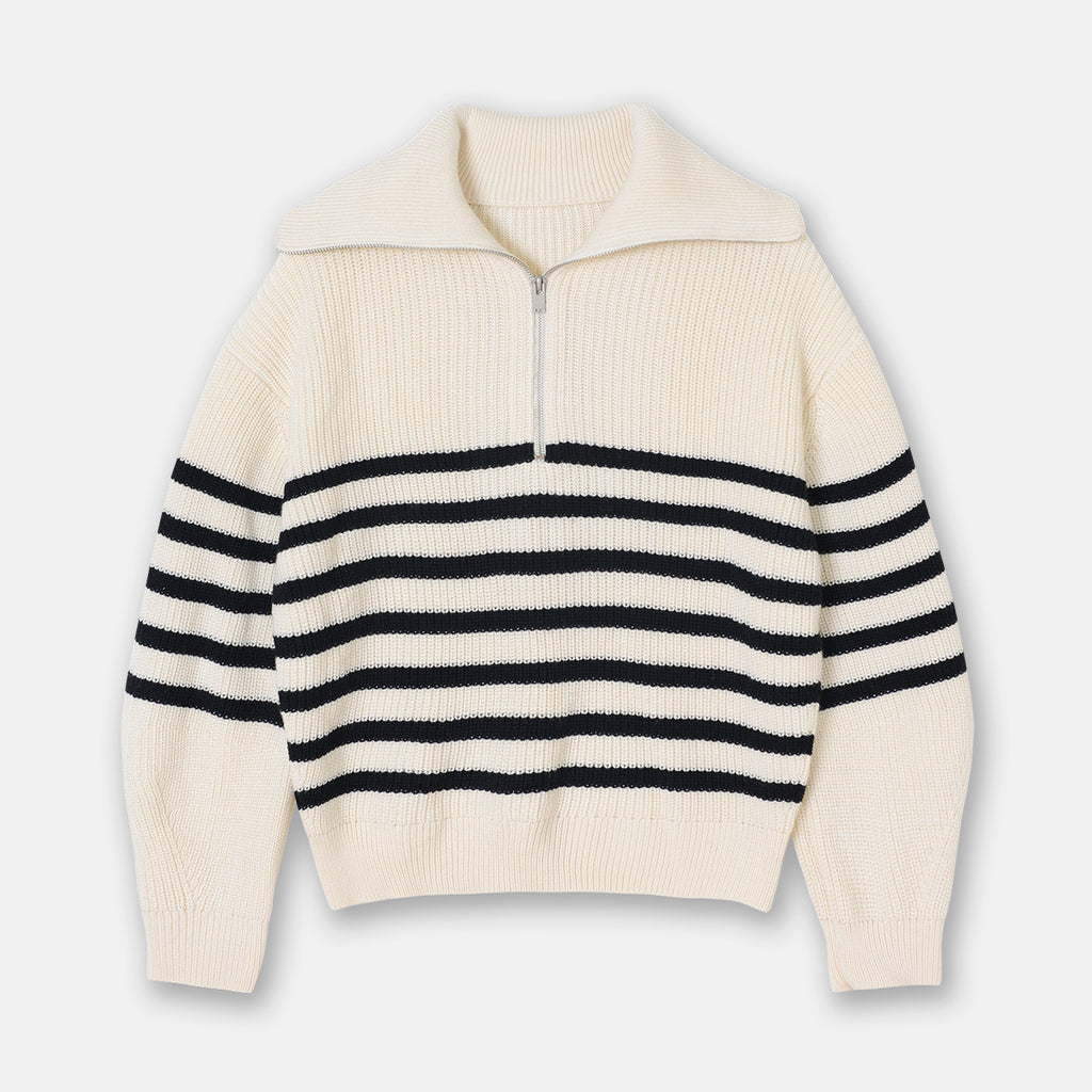 Casual Wool Blend Knit Sweater – Soft Crew Neck Pullover-HighTouch