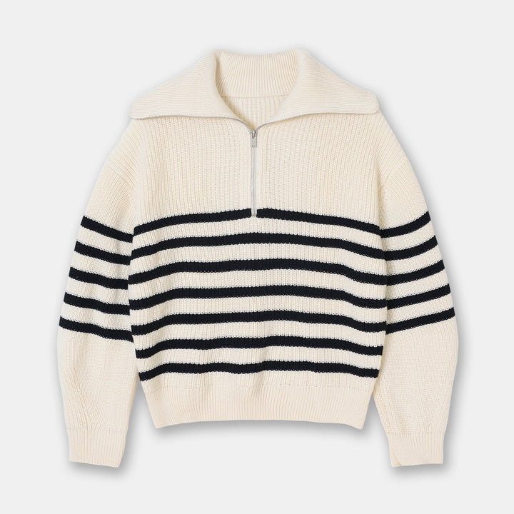 Casual Wool Blend Knit Sweater – Soft Crew Neck Pullover-HighTouch