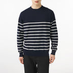 Men’s Loose Fit Round Neck Sweater – Casual Knit Pullover-HighTouch