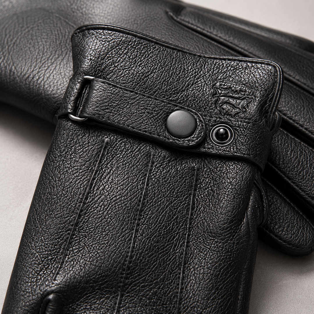 Ashford Leather Gloves - Men's Italian Leather Winter Gloves