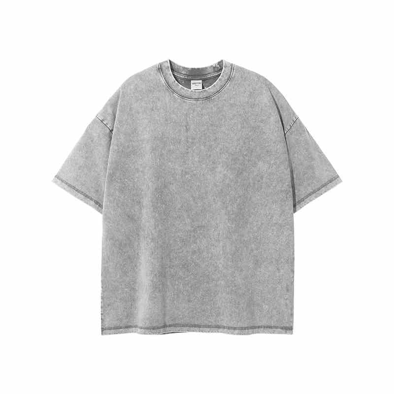 Women's Distressed Cotton Wool T-Shirt – Loose Fit Batik Style-HighTouch