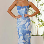Summer Women's Printed Sleeveless Vest Camisole Sexy Slim Hip Dress-HighTouch