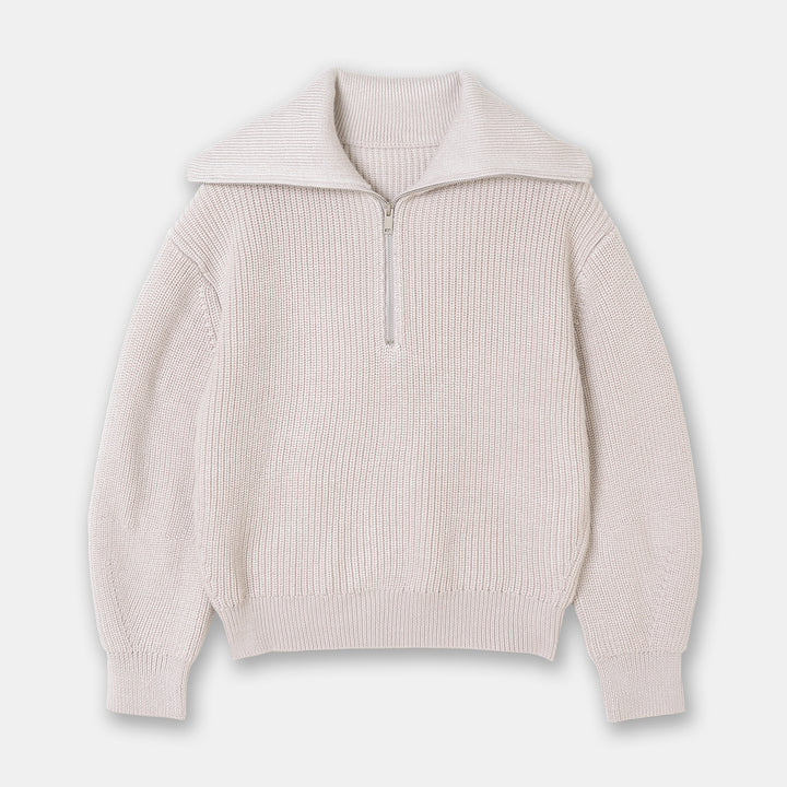 Casual Wool Blend Knit Sweater – Soft Crew Neck Pullover-HighTouch