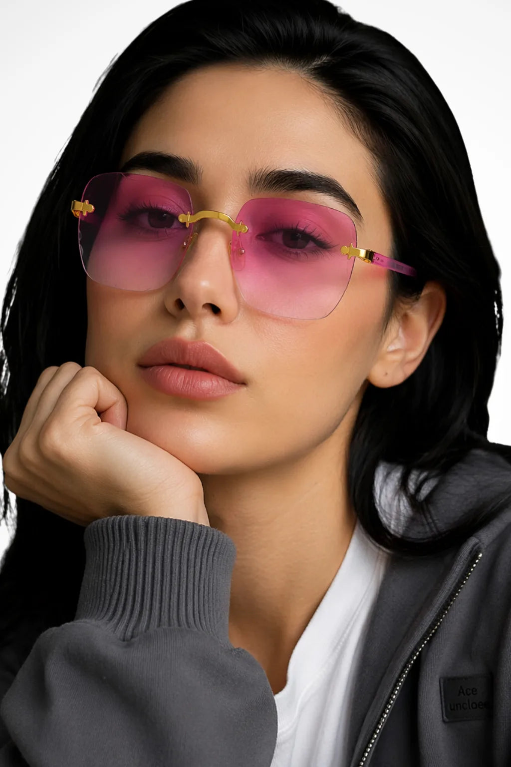 Adra Sunglasses Rimless Gold Elite