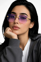 Adra Sunglasses Rimless Gold Elite