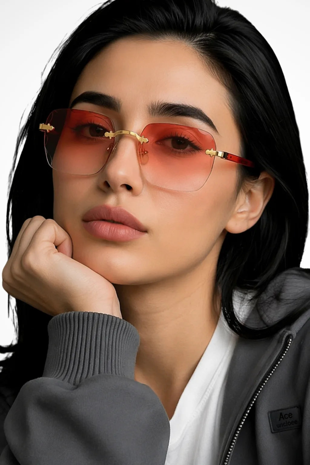 Adra Sunglasses Rimless Gold Elite