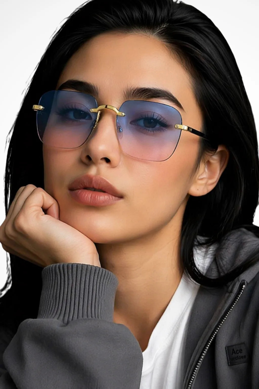 Adra Sunglasses Rimless Gold Elite