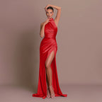 Wedding Guest Dress with Slit-HighTouch