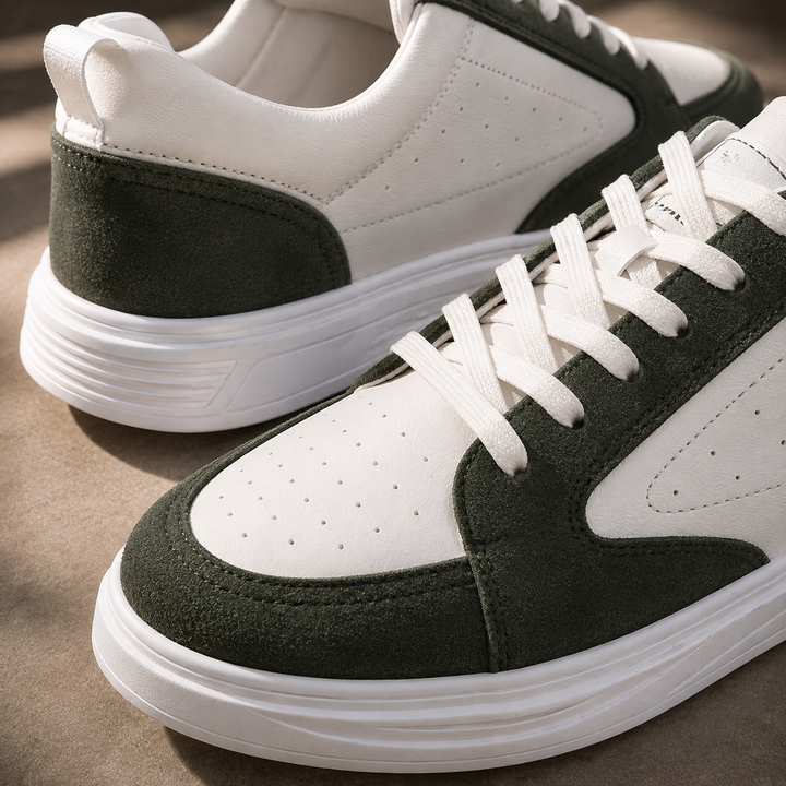 Hudson Court Sneakers - Classic Leather Low-Top Casual Shoes