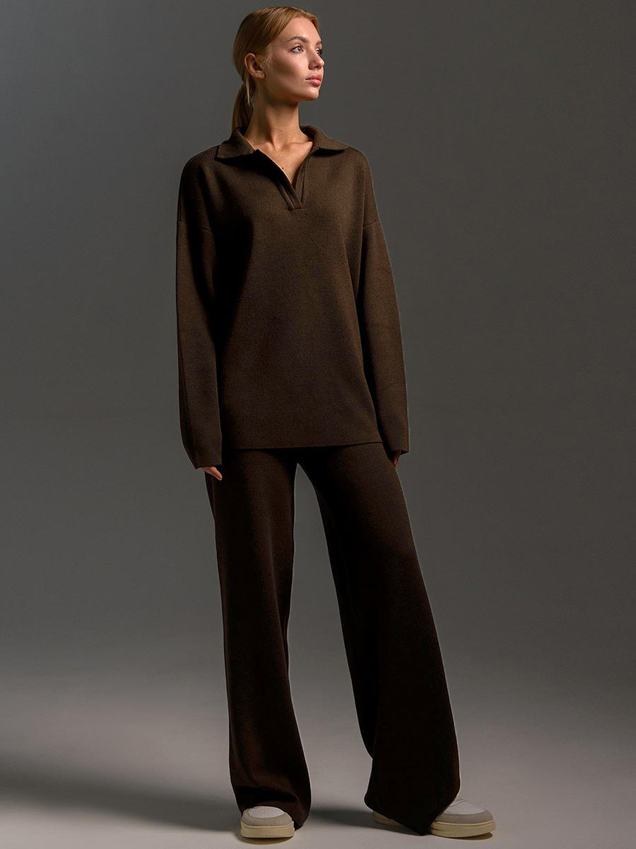 Women's Knitted Two-Piece Set-HighTouch