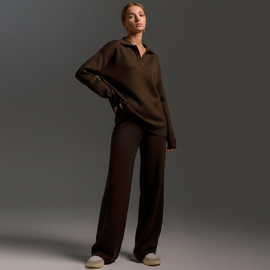 Women's Knitted Two-Piece Set-HighTouch