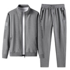 Men’s Sports Tracksuit Set – Cotton Long Sleeve Activewear-HighTouch