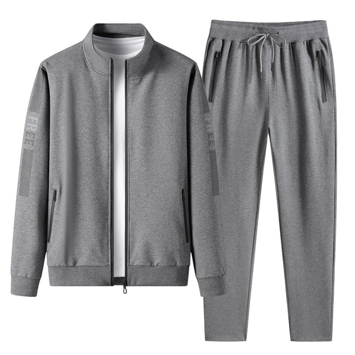 Men’s Sports Tracksuit Set – Cotton Long Sleeve Activewear-HighTouch