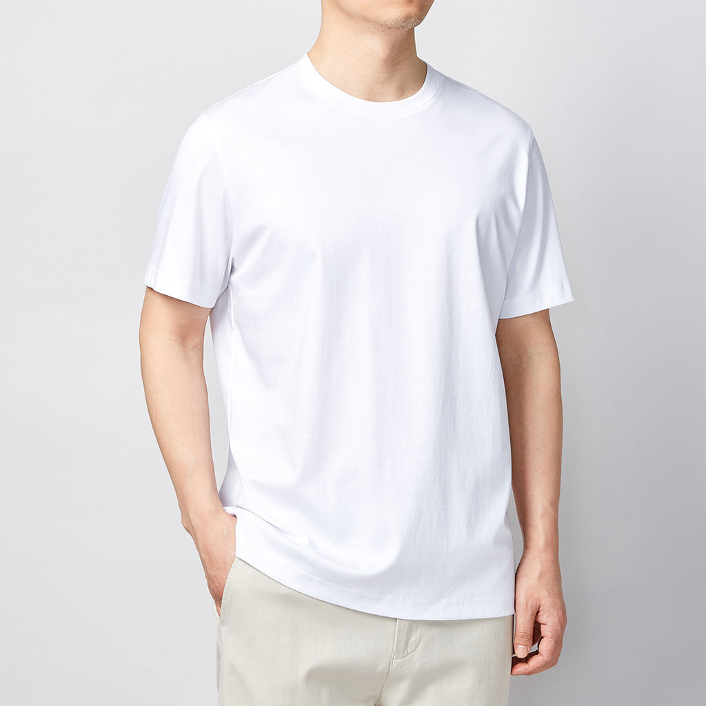 Men's Drop-Shoulder Cotton Tee – Loose Fit Summer Casual-HighTouch