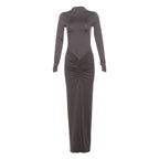 Pleated Waist Dress UK-HighTouch