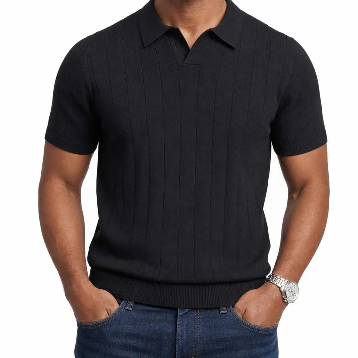 Alaric | Mens Fall Knit Polo Shirt