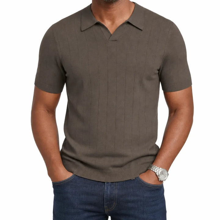 Alaric | Mens Fall Knit Polo Shirt