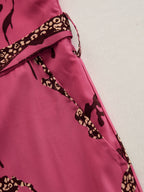 Allegra | Women's Leopard Print Long Sleeve Jumpsuit