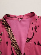 Allegra | Women's Leopard Print Long Sleeve Jumpsuit