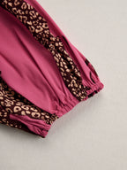 Allegra | Women's Leopard Print Long Sleeve Jumpsuit