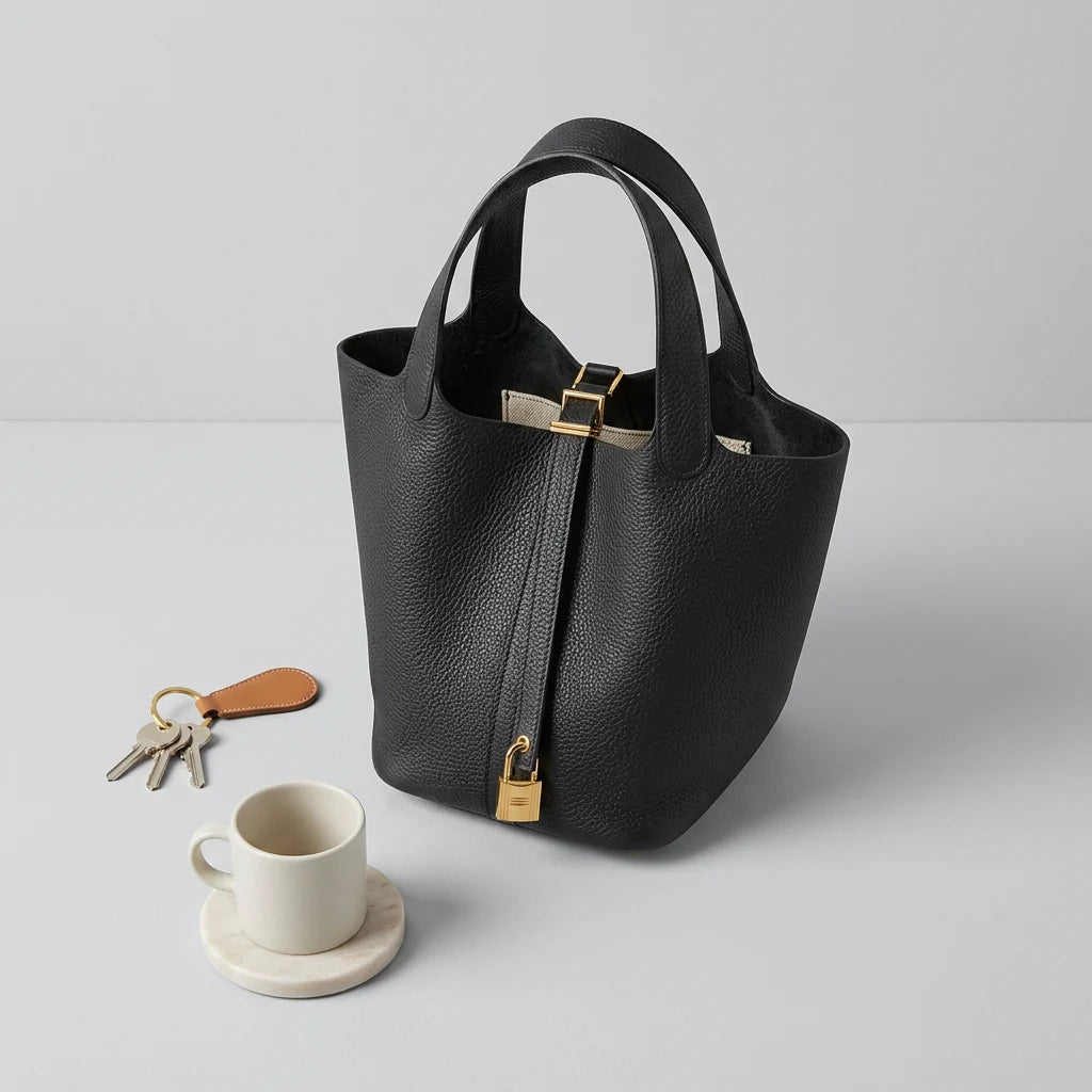 Lei Tote Bag - PU Leather Structured Carry-All
