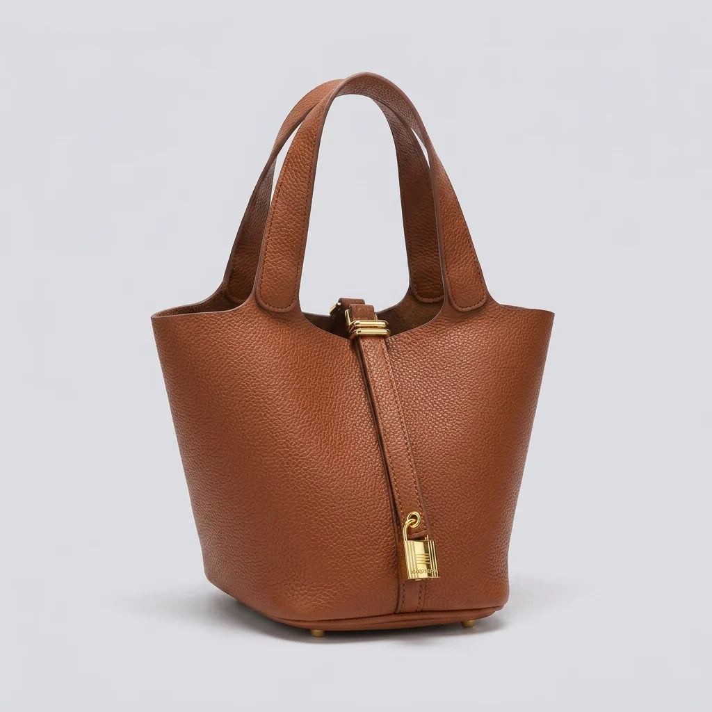 Lei Tote Bag - PU Leather Structured Carry-All