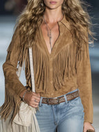 Aspen | Women's Fringe Western Long Sleeve Shirt