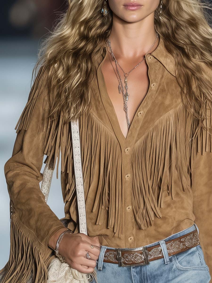 Aspen | Women's Fringe Western Long Sleeve Shirt
