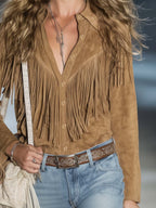 Aspen | Women's Fringe Western Long Sleeve Shirt