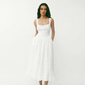 Women's Fashion Linen French Dress-HighTouch