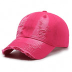 Street Hole Vintage Baseball Cap – Men's Washed Cowboy-HighTouch