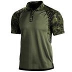 Polo Shirt Lapel Zipper Short-sleeved T-shirt Men-HighTouch