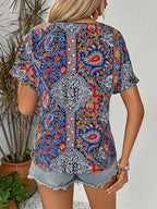 Alicia | Vintage Paisley Blouse-HighTouch