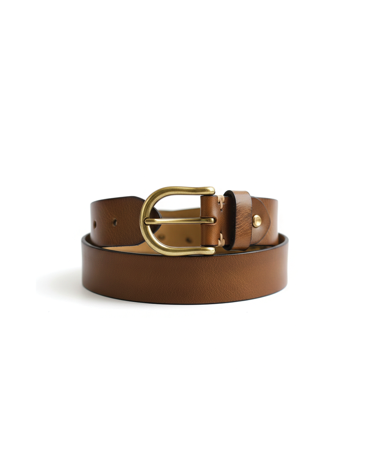Men's 100% Cowhide Leather Belt | Durable Buckle