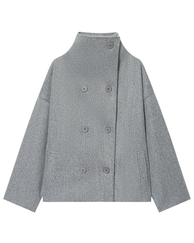 Women’s High Neck Button Knit Top