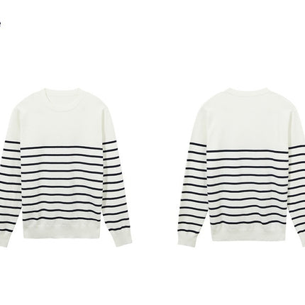 Men’s Loose Fit Round Neck Sweater – Casual Knit Pullover